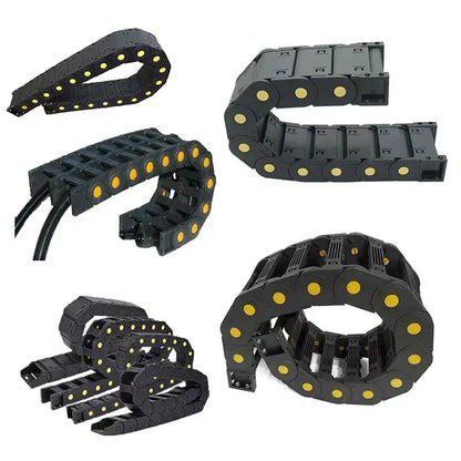 TEBAK Flexible Wire Track Cable Channel Enclosed Drag Chain Guide Plastic Cable Carrier