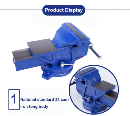 3/4/5/6/8/10 Inch Multi-purpose Cast Iron Bench Vise Vice with Swivel Base