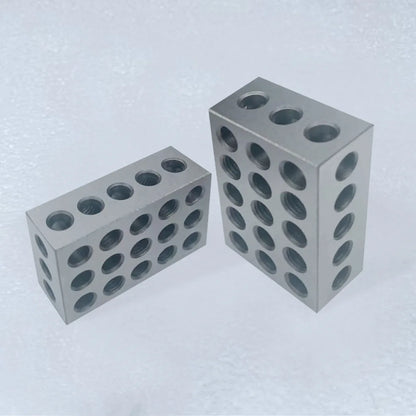 Ultra Precision 2-4-6 Machinist Block Set 1 Pair 23 Holes 50*100*15 Size 0.0002\" High-Precision Matched for Milling Machine