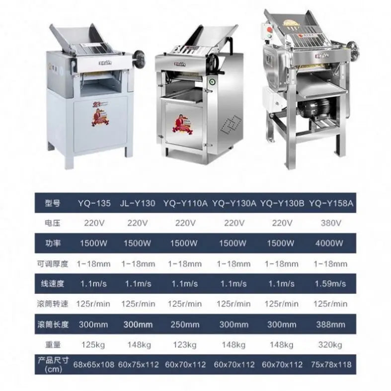 TEBAK High Speed Pasta Press Automatic Pasta Skin Bun Machine Commercial Low Noise Stainless Steel Kneading Machine