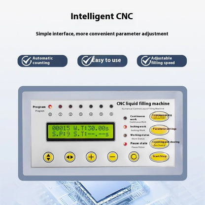 TEBAK Factory Wholesale Price Digital Control Liquid Filling Machine Juice Milk Portable Electric Liquid Water Filling Machine