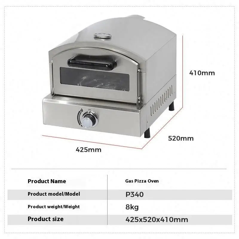 High Quality Gas Pizza Oven for Pizzeria Electric Single-layer Pizza Cone Making Machine