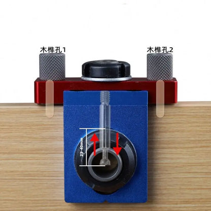 TEBAK W-136 Woodworking  Three in One Circular Wooden Tenon Panel Furniture Auxiliary Drilling  Tool Woodworking Pocket Hole Jig