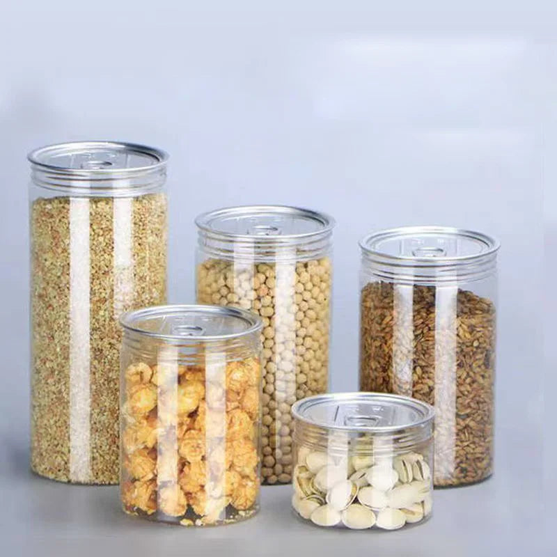 TEBAK Food Grade Plastic Cans Empty Bottle sealed Cans 307 Machine sealed 83 Caliber Bottles