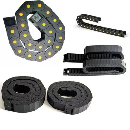 TEBAK Engraving Machine and Machine Tool Accessories Nylon Plastic Drag Chain Engineering Carrier Cable Drag Chain