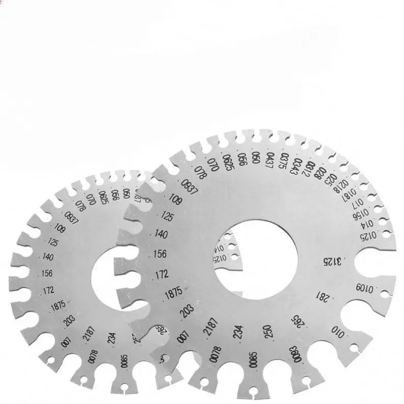0-36 Round Wire Gauge Weld Diameter Gauge Welding Inspection Stainless Steel Material
