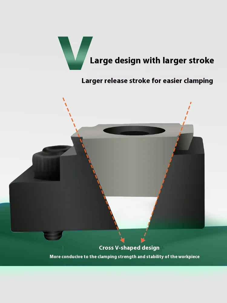 CNC Side Fixture Clamp M6 OK Vise Unidirectional  Vise Clamp Workholding Clamp Fixed Precision Fixtures Clamp