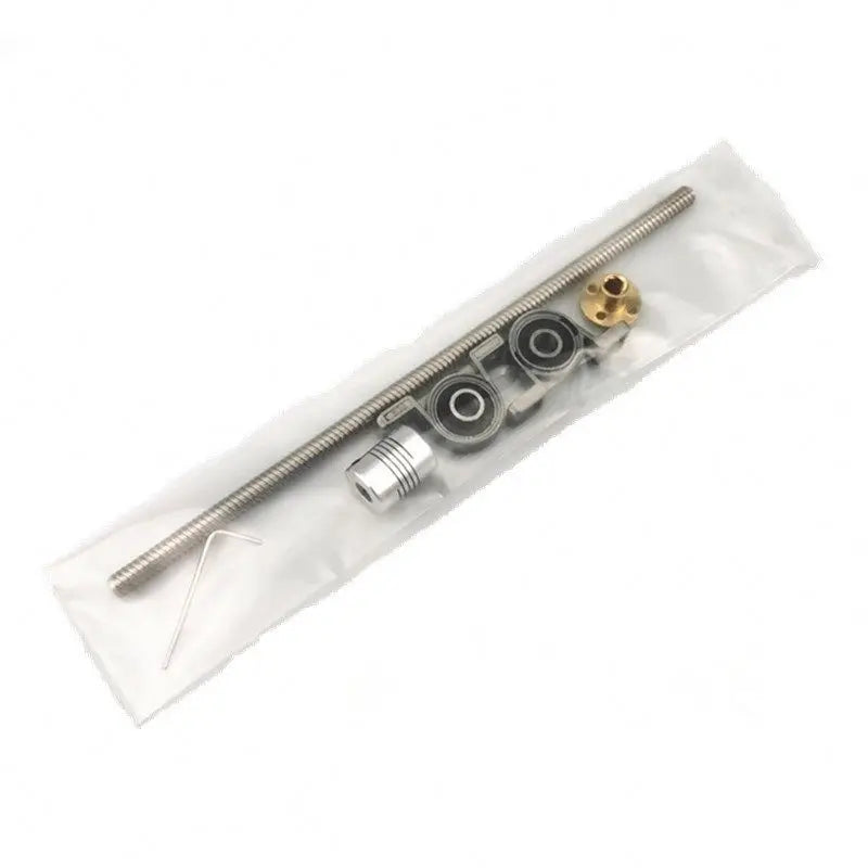 TEBAK D-09 CNC 3D Printer Parts 500mm 400 350 200 100 T8 8mm Lead Screw Lead Vertical Horizontal Kit KFL08 KP08 With Nut Bearing