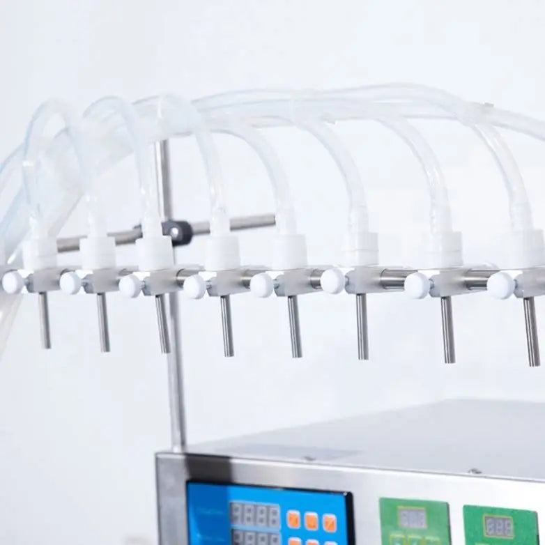 TEBAK Digital Control Peristaltic Pump Oil Liquid Filling Machine Oil Liquid Bottle Liquid Filler With 2/4/6/8/10 Heads