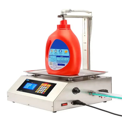 TEBAK 500 mL Honey Liquid Milk Filling Machine Spray Bottle  Edible Oil Sesame Paste Bench Type Small Automatic Filling Machine