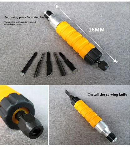 TEBAK Electric Furniture Carpenter Root Carving Knife Tool Chisel Carving Chisel Single Carving Chisel