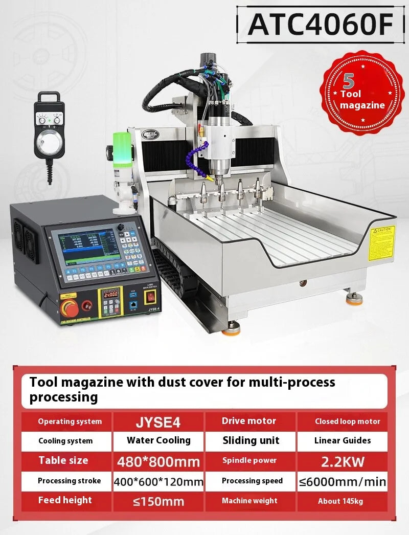 TEBAK JY-19 Wood CNC Router Engraver Industrial Engraving Machine 6040 1.5kw 2.2kw Milling Machine
