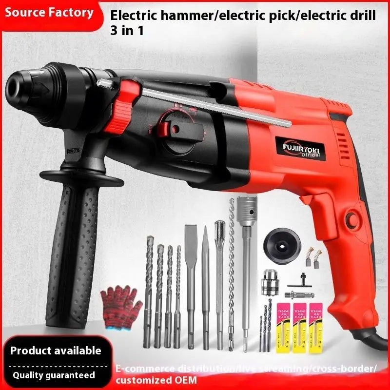 800W 760W Unique Design Hot Sale Portable Cordless Impact Drill Impact Tool Set Electric Rotary Hammer Drill