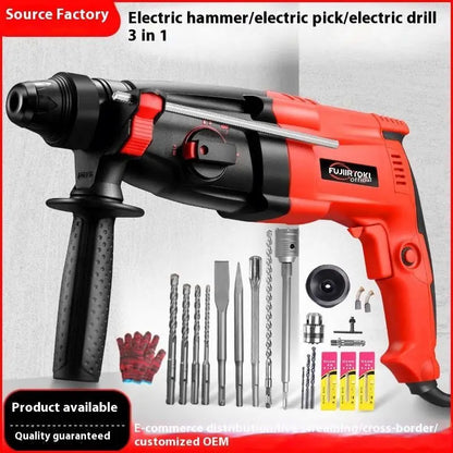 800W 760W Unique Design Hot Sale Portable Cordless Impact Drill Impact Tool Set Electric Rotary Hammer Drill