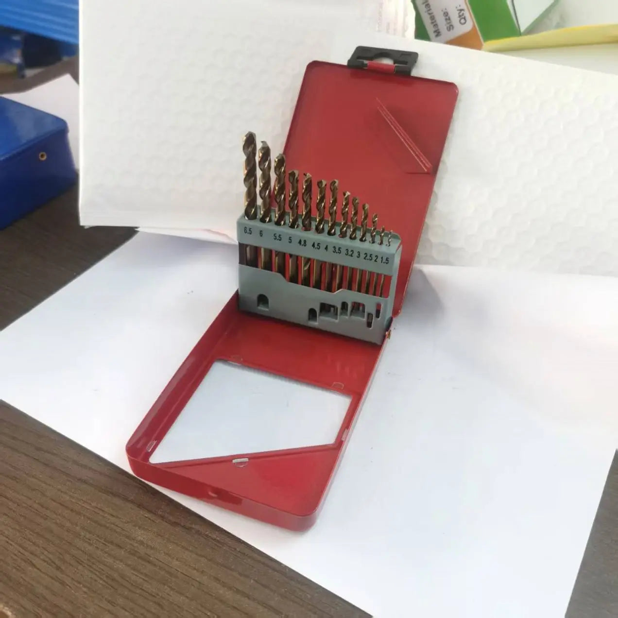 13pcs Twist Drill Bit Set High Speed Steel Metric Straight Shank Hss Twist Drill Bit M35 Cobalt Twist Drill Bit for Iron Mental