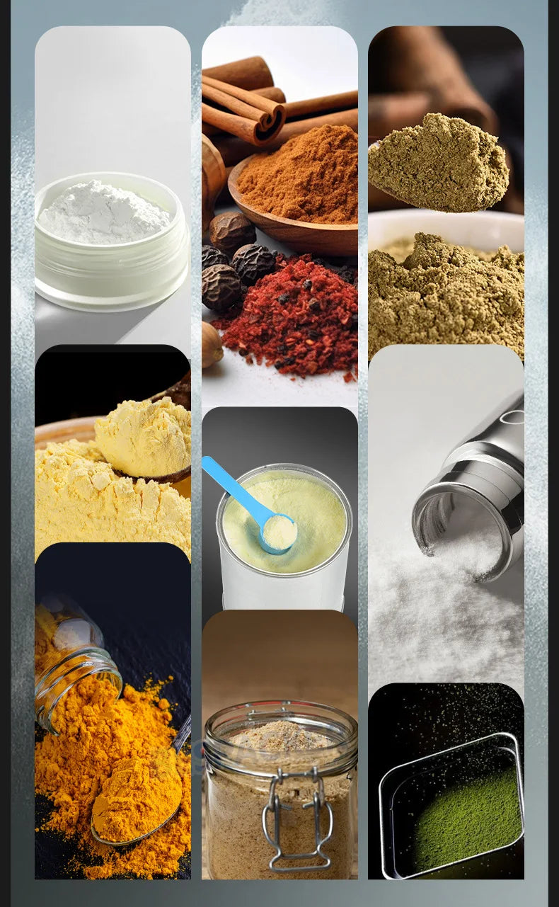 TEBAK Automatic Auger Screw Filler Chili Coffee Milk Small Jar Bottle Cosmetic Powder Bottle Weighing Powder Filling Machine