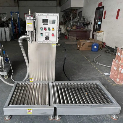 XSH-9 Semi-automatic Lifting and Lowering100/200/300KG Chemical Solvent Iron Drum Paint Coating Washing Liquid Filling Machine