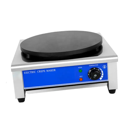 TEBAK Pancake Maker Machine Commercial Stainless Portable Kitchen Electric Crepe Maker Machine for Home Use or Commercial