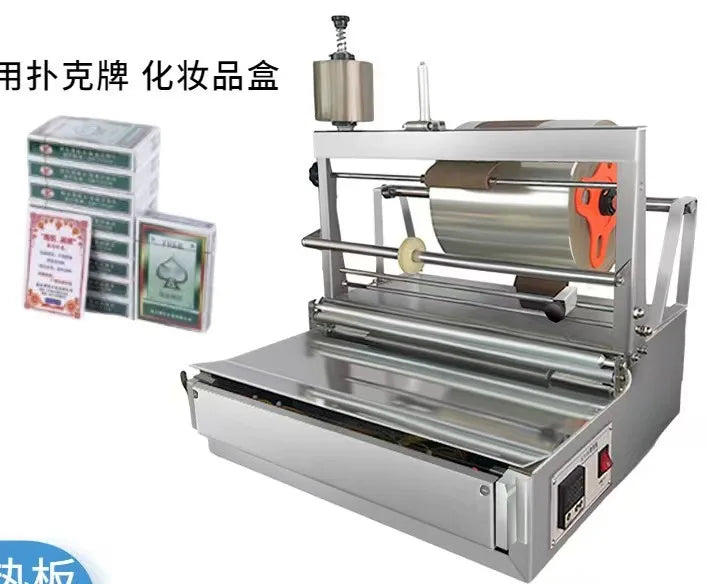 TK04 Portable Soap Perfume Packaging 3D Box Overwrapping Manual Control Cellophane Film Wrapping Machine