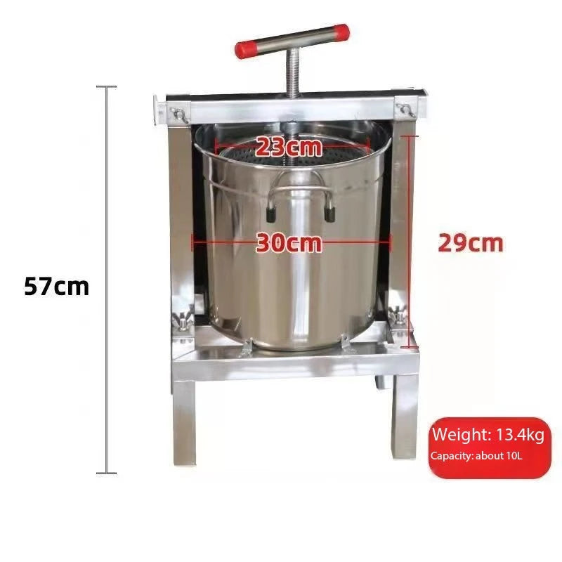 TEBAK Multi-purpose Honey Pressing Machine Stainless Steel Thick Honey Pressing Machine Home Use