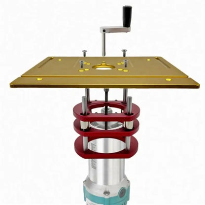 TEBAK Woodworking Router Lift 65mm Diameter Motors Router Table Wood Milling Lifting Plunge Base for Trimmer Engraving Machine