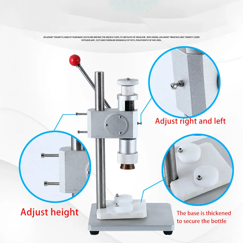 TEBAK SY-50 Perfume Bottle Capping Machine Manual Perfume Bottle Crimping Machine Perfume Neckline Capping Machine
