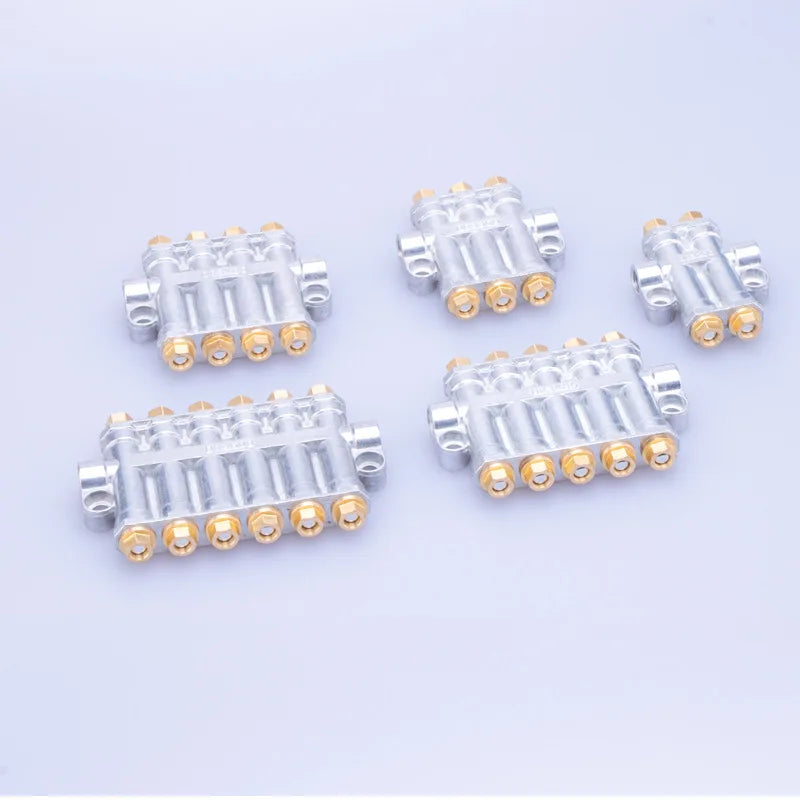 2-10 Oil outlet Lubricant Metering Device Quantitative Pressure Relief Oil Grease Distributor for Lubrication System