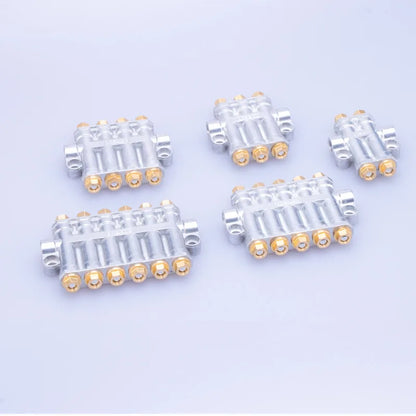 2-10 Oil outlet Lubricant Metering Device Quantitative Pressure Relief Oil Grease Distributor for Lubrication System