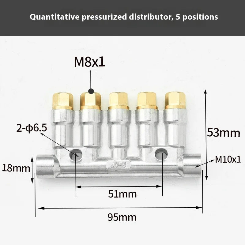 Type Quantified Decompression Thin Oil Distributor Lubrication Fitting Centralized Lubrication System