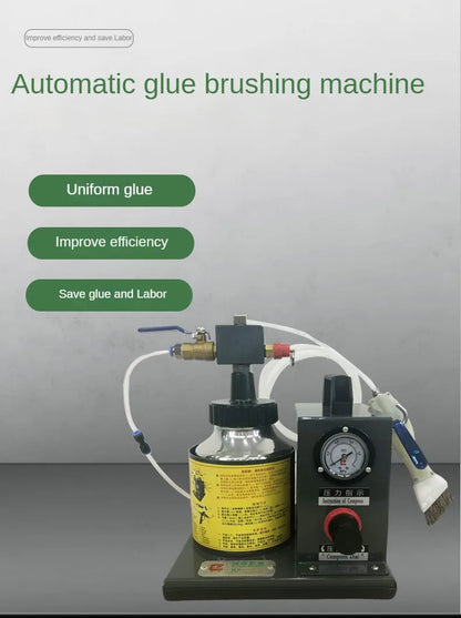 Automatic Pneumatic Double Head Glue Filling Machine Spray Machine Shoe Leather Brush Glue Machine