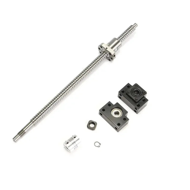 TEBAK D-05 SFU2005 Ball Screw CNC Machine Parts Rotating Nut Ballscrews Supports Bearing Blocks SFU1605 Full Set Cnc Machine