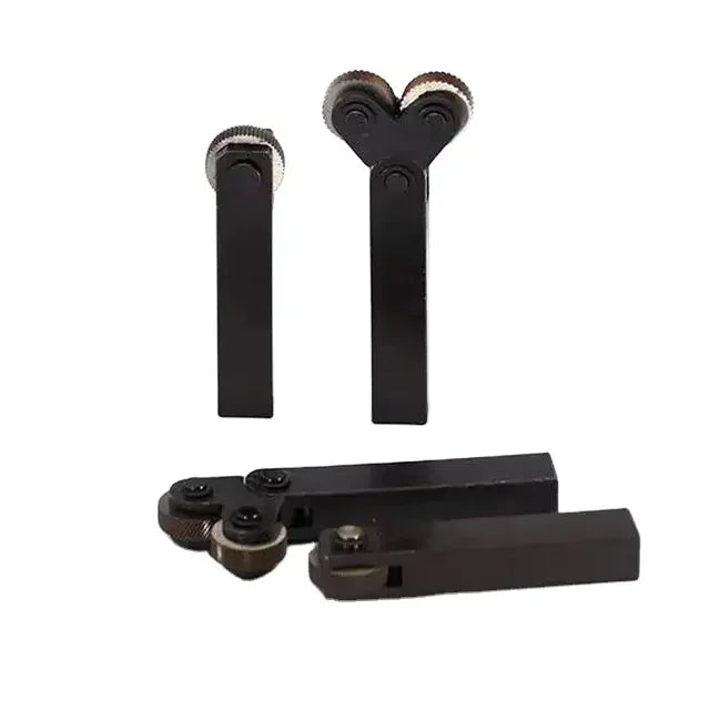 TEBAK Square Single Wheel Knurling Tool  Rolling Flower Knife Double Wheel Set for Machine Tool Processing with Straight Shank