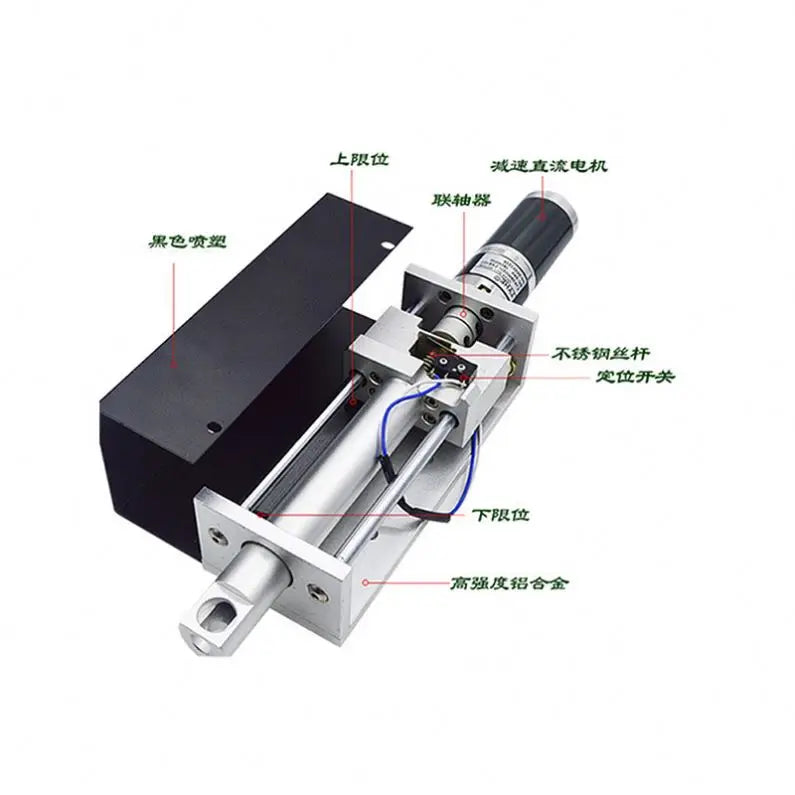 TEBAK 100mm DC24V Plasma Flame CNC Cutting Machine Cutting Torch Holder Z-axis Lifter