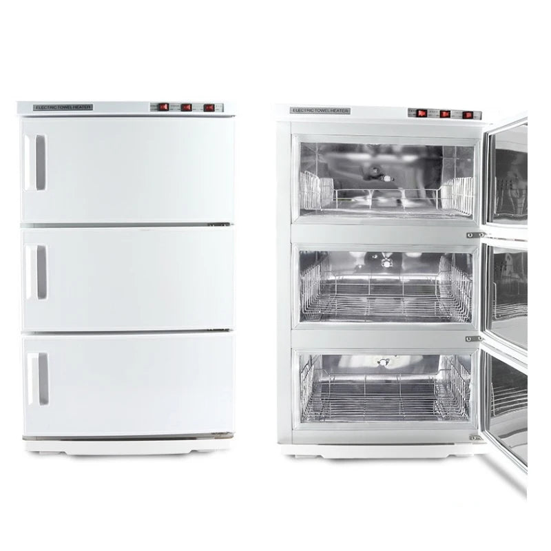 TEBAK Professional Electric Vertical Salon Spa Tool Cabinet Towel Heater Ultraviolet Towel Warmer