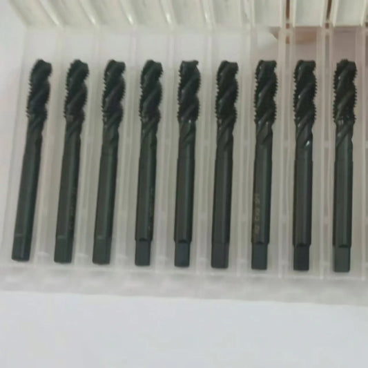 TEBAK HSS Steel Die Type Tin Coated Tap Drill Set M3-M12 for Metric Tap Machine-Machine Screw Thread Cutting