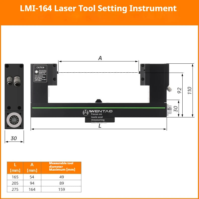 made in china Non-contact High Accuracy CNC Laser Measuring Tool Setter for Machining Centers