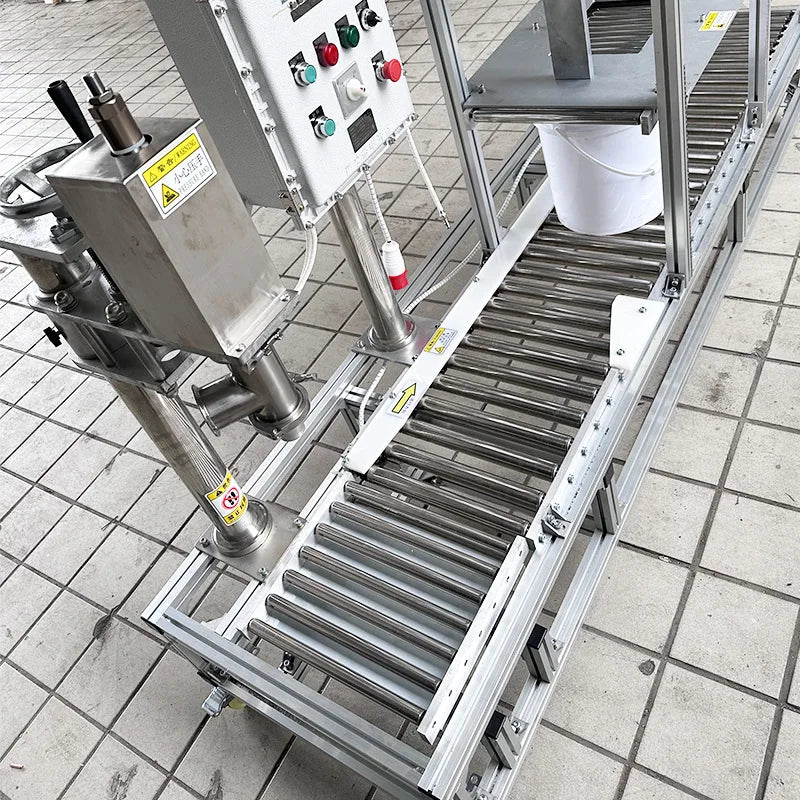 XSH-7 TEBAK New Liquid Chemical Oil Paint Net Weight Pail Bucket Drum Weighing Type Filling Machine for Sale