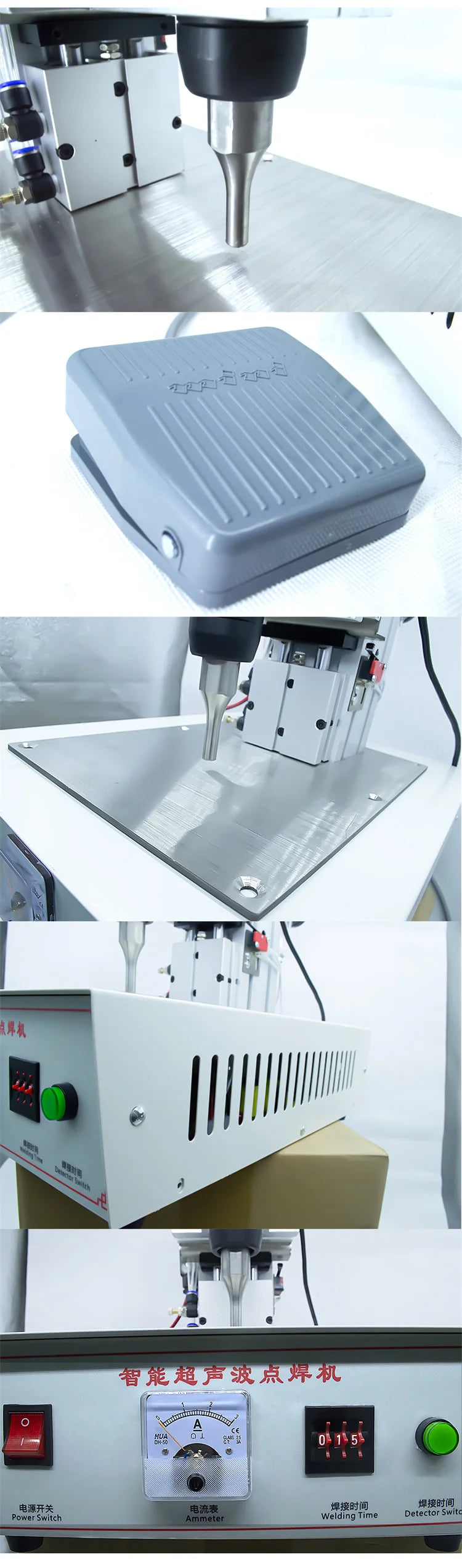 Portable Mini Hand Held Portable Ultrasonic Spot Welder Handheld Manual Ultrasonic Plastic Welding Machine for Mask Ear Loop