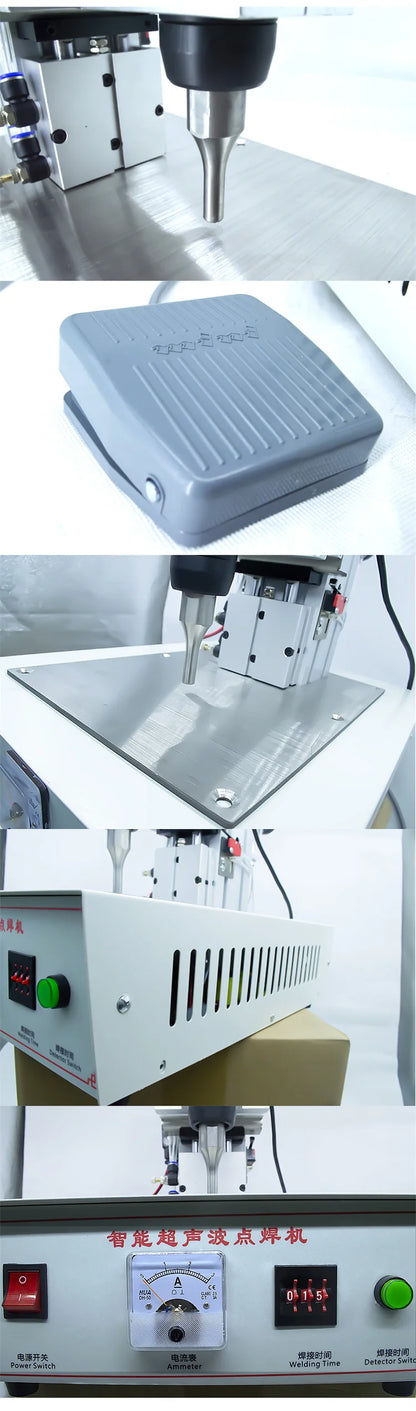 Portable Mini Hand Held Portable Ultrasonic Spot Welder Handheld Manual Ultrasonic Plastic Welding Machine for Mask Ear Loop