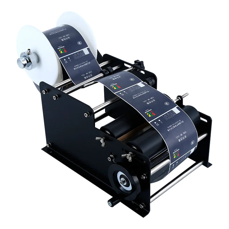 TEBAK MT-30 Convenient Hand Operated Glass Plastic Aluminum Round Bottle Labeling Machine Manual Label Sticker Labeling Machine