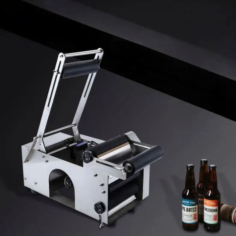 TEBAK SY50 Semi-Automatic Wine Glass Bottle Label Self-Adhesive Round Bottle Labeling Machine Glass Plastic Bottle Labeler