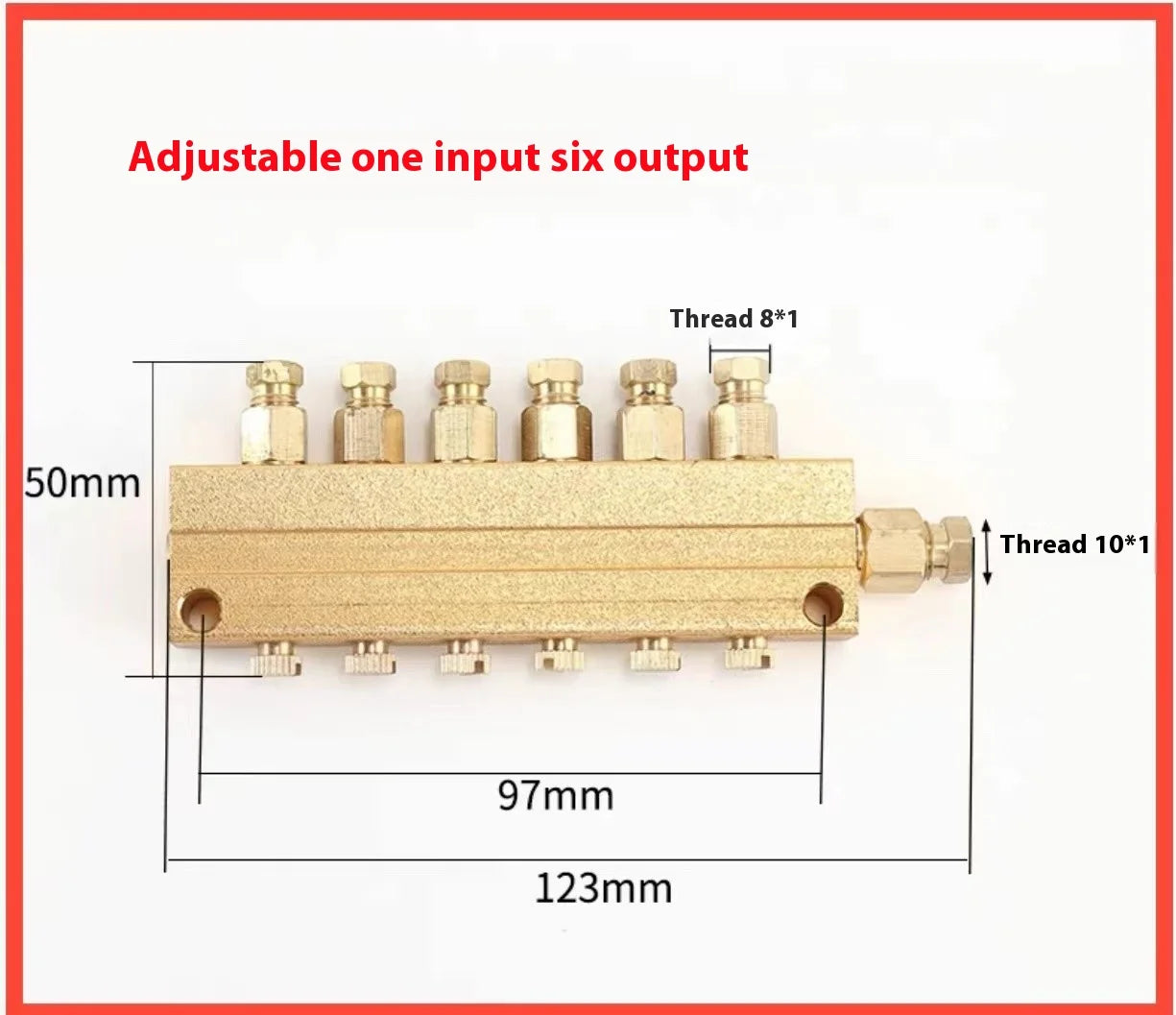 TEBAK Lube Oil Dispenser Piston Distributor Value Manifold Block Metering Divide Lubrication Modular Injector