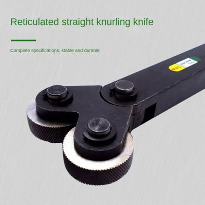 ANDUUK Knurling Tool 0.4  0.6 0.8 1.0 1.2 1.4 1.6 mm Double Wheel Reticulated Form Knurling Tool for Lathe