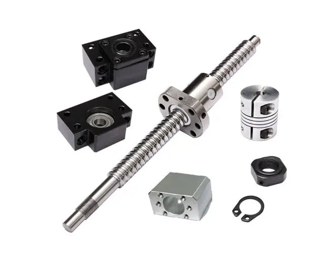 TEBAK D-04 SFU1204 SFU1605 Full Set 32mm Ball Screw CNC Machine Parts Rotating Nut Ballscrews Supports Bearing Blocks BK25 BF25