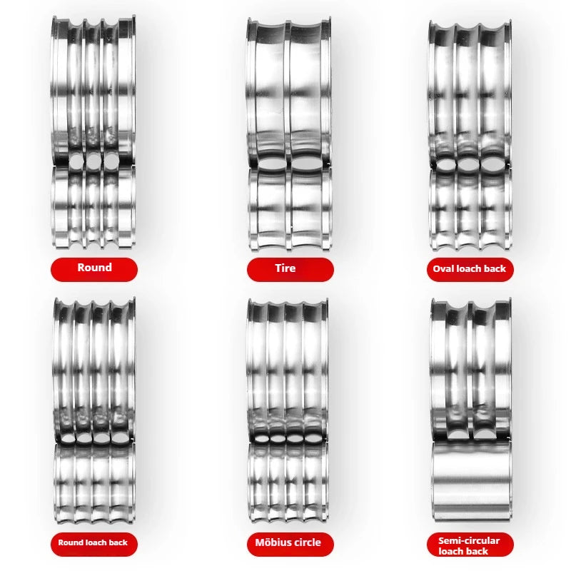 Anduuk Cold Rolling Mill Manual Bracelet Shaper for Gold Silver Jewelry Auxiliary Wheel Tool for Goldsmithing