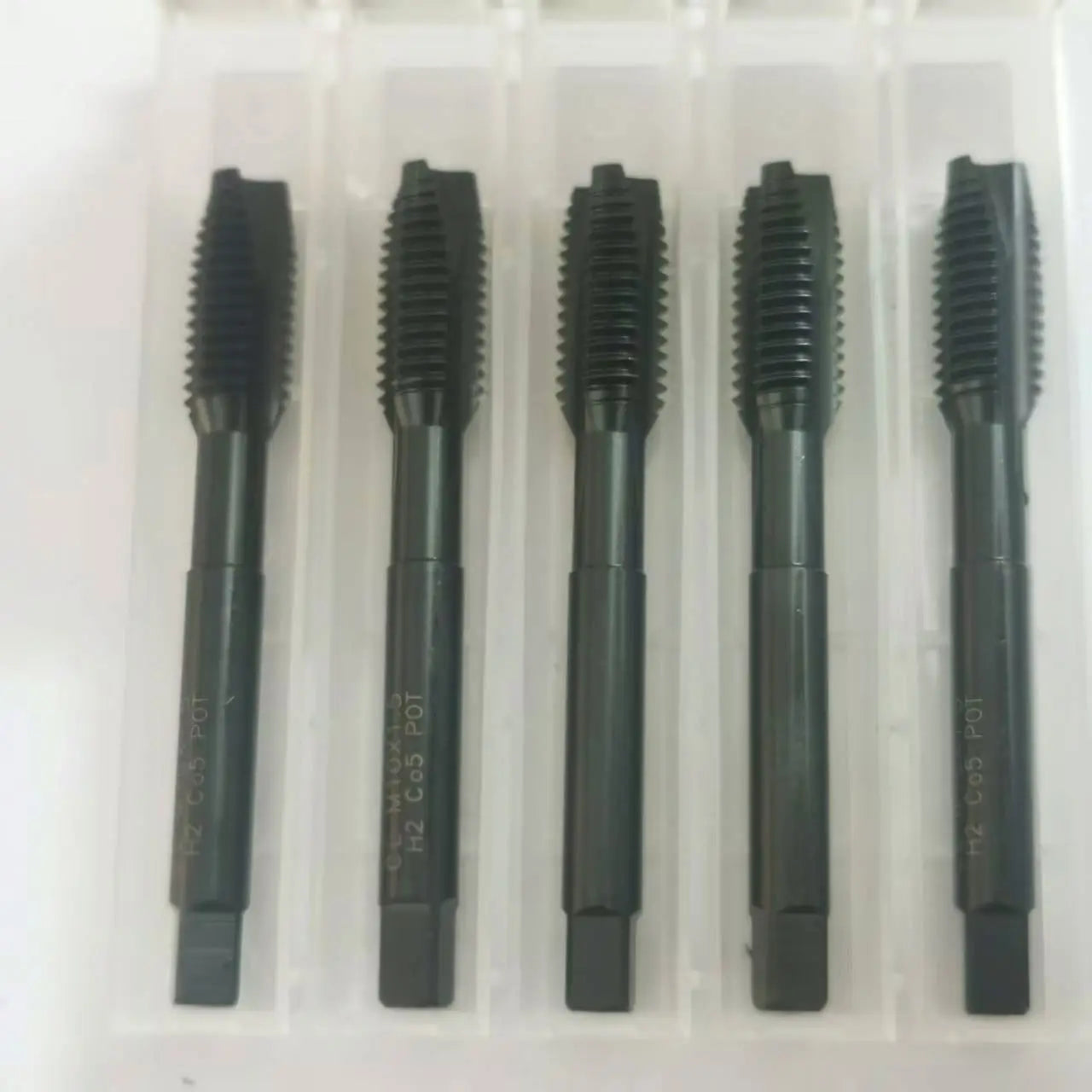 TEBAK Screw Tap Standard Inch and Metric HSS Straight Flute Tap M6 Cutting Taps Coarse and Fine Pitch UNC Machine Tap
