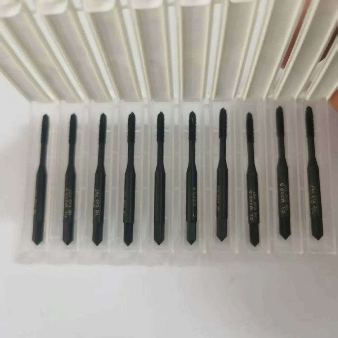 TEBAK Thread Taps Cutting Tool Straight Flute Machine Screw Thread Taps High Speed HSS Black Coating Machine Cutting Tools