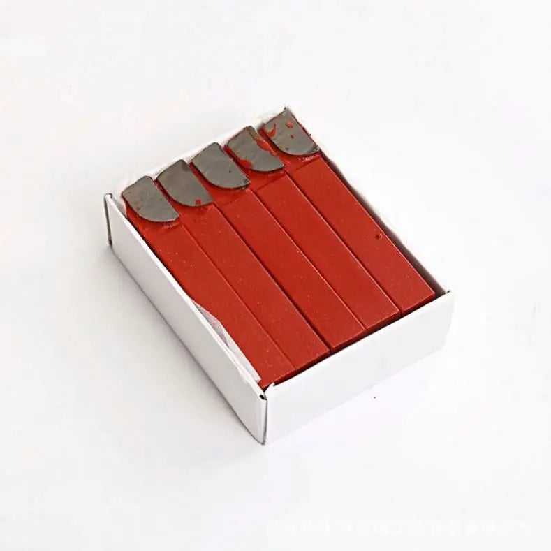 TEBAK Carbide Tipped Hole Turning Tool Kit Alloy Tungsten Steel Tools Welding Lathe Cutters High Hardness Tipped Cutters Tool