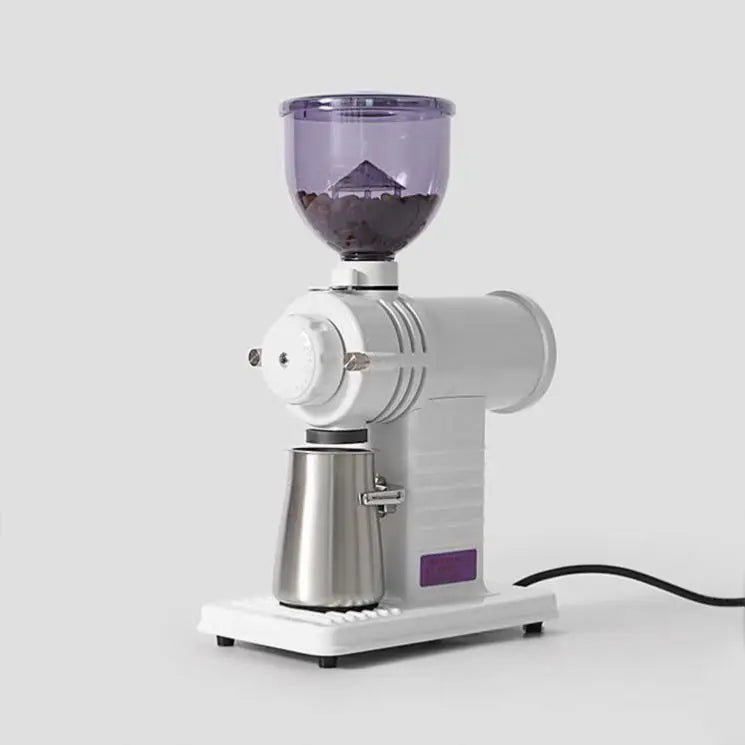 225G Hopper Electric Coffee Grinder 78mm Ghost Tooth Burr Grain Mill Commercial Coffee Powder Grinding Milling Machine
