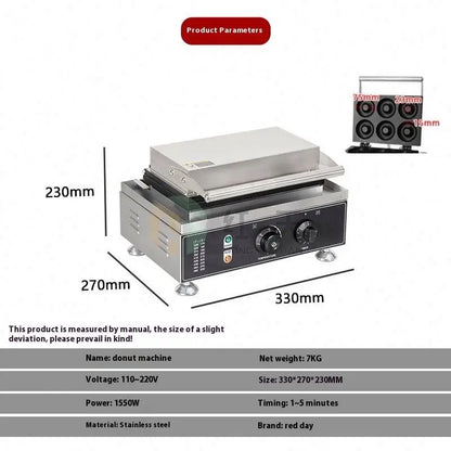 the Doughnut Maker New Commercial Restaurant Equipment Kitchen Donut Machine Donut Making Machine Snack Equipment